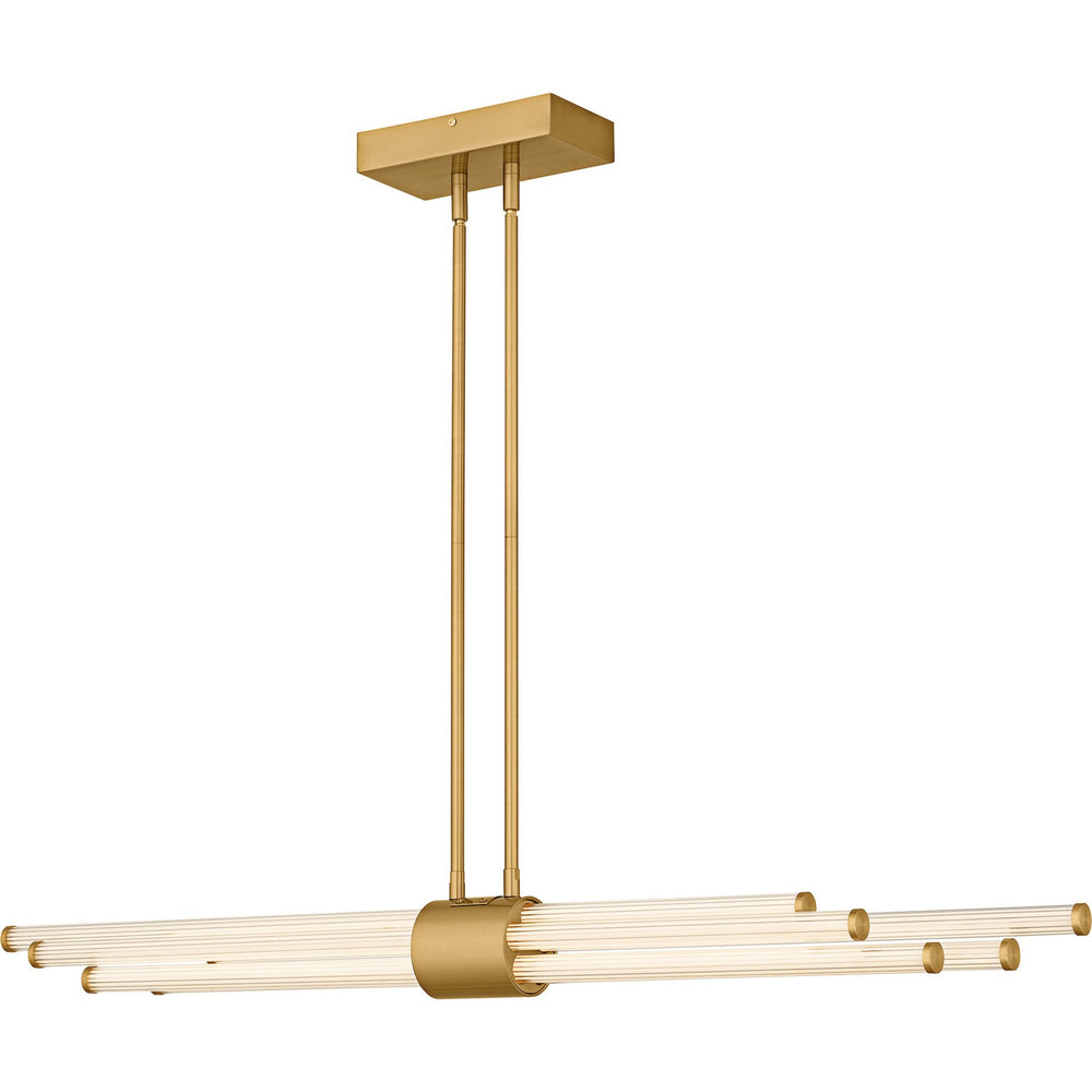 Quoizel - LED Linear Chandelier - Talbott - Brushed Gold- Union Lighting Luminaires Decor