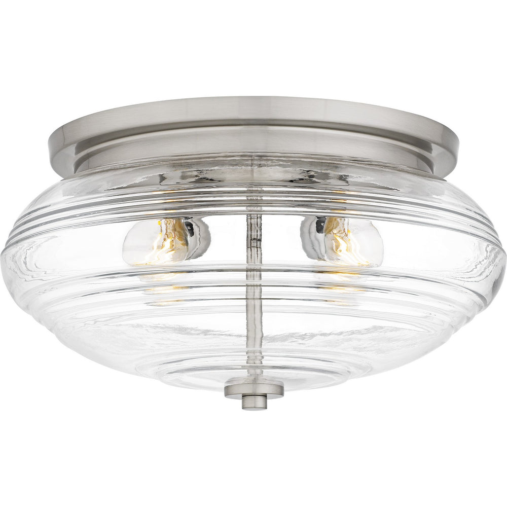 Quoizel - Four Light Flush Mount - Quoizel Flush Mount - Brushed Nickel- Union Lighting Luminaires Decor
