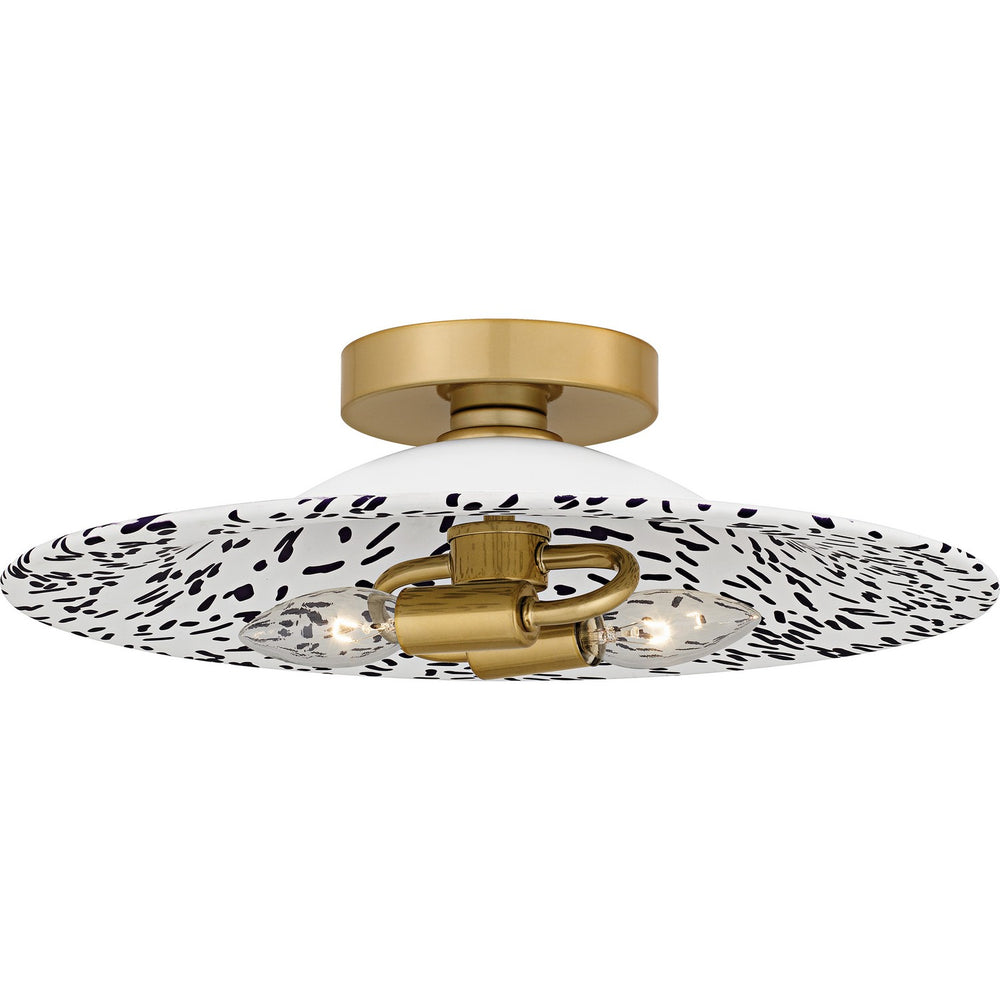 Quoizel - Two Light Flush Mount - Quoizel Flush Mount - Light Gold- Union Lighting Luminaires Decor