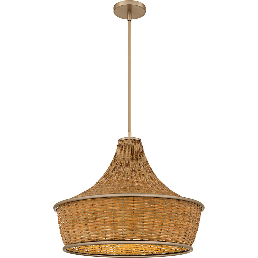 Quoizel - Three Light Pendant - Quoizel Pendant - Bronze Gold- Union Lighting Luminaires Decor