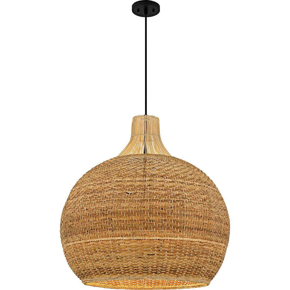 Quoizel - Four Light Pendant - Quoizel Pendant - Matte Black- Union Lighting Luminaires Decor