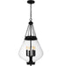 Quoizel - Four Light Pendant - Quoizel Pendant - Matte Black- Union Lighting Luminaires Decor