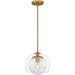Quoizel - One Light Mini Pendant - Quoizel Piccolo Pendant - Brushed Gold- Union Lighting Luminaires Decor