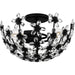 Quoizel - Three Light Semi-Flush Mount - Quoizel Semi-Flush Mount - Matte Black- Union Lighting Luminaires Decor