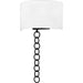 Quoizel - Two Light Wall Sconce - Quoizel Wood - Matte Black- Union Lighting Luminaires Decor