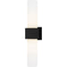 Quoizel - Two Light Wall Sconce - Quoizel Wood - Matte Black- Union Lighting Luminaires Decor