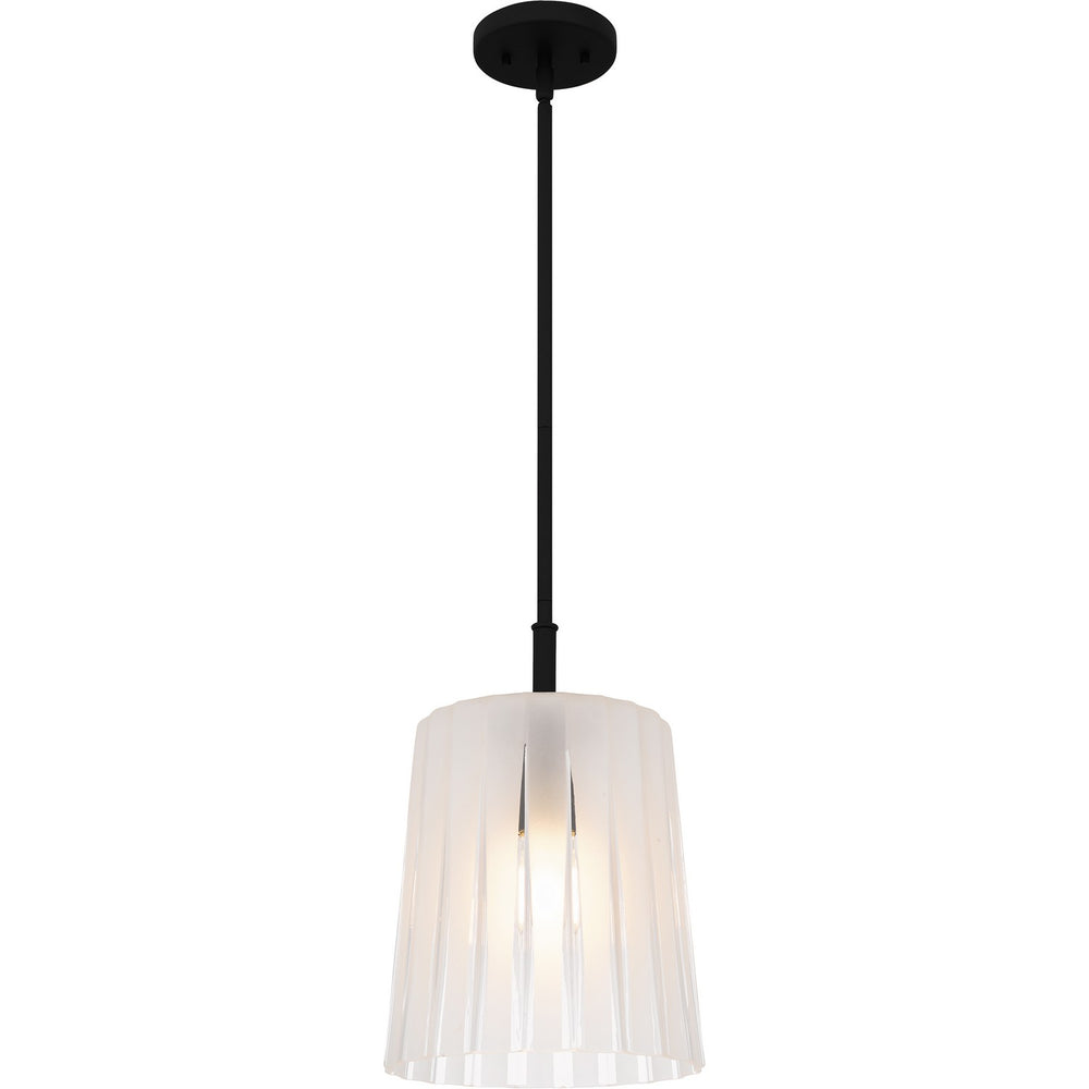 Quoizel - One Light Mini Pendant - Gray - Matte Black- Union Lighting Luminaires Decor