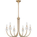Quoizel - Six Light Chandelier - Remy - Bronze Gold- Union Lighting Luminaires Decor