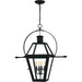 Quoizel - Four Light Outdoor Hanging Lantern - Rue De Royal - Earth Black- Union Lighting Luminaires Decor
