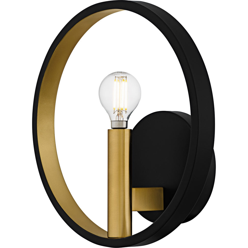 Quoizel - One Light Wall Sconce - Winsland - Matte Black- Union Lighting Luminaires Decor