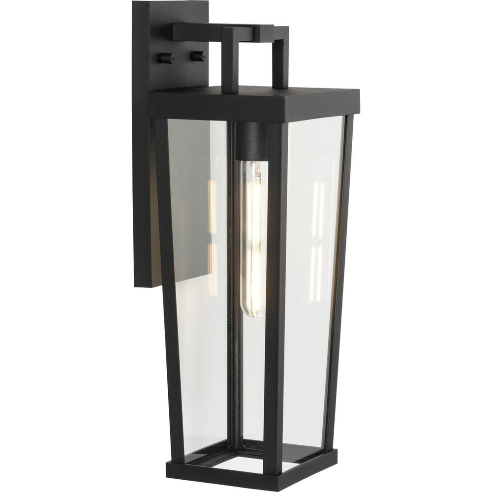 Progress Canada - One Light Outdoor Wall Lantern - Tryon - Black- Union Lighting Luminaires Decor