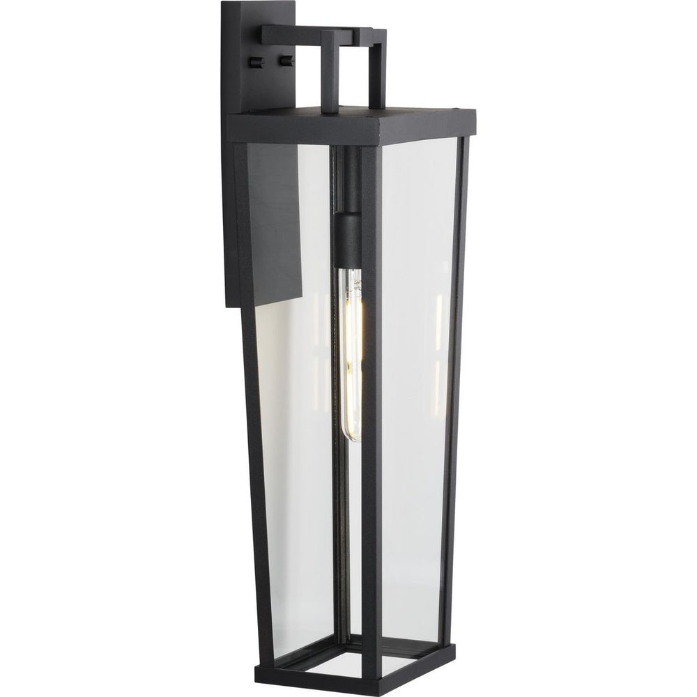 Progress Canada - One Light Outdoor Wall Lantern - Tryon - Black- Union Lighting Luminaires Decor