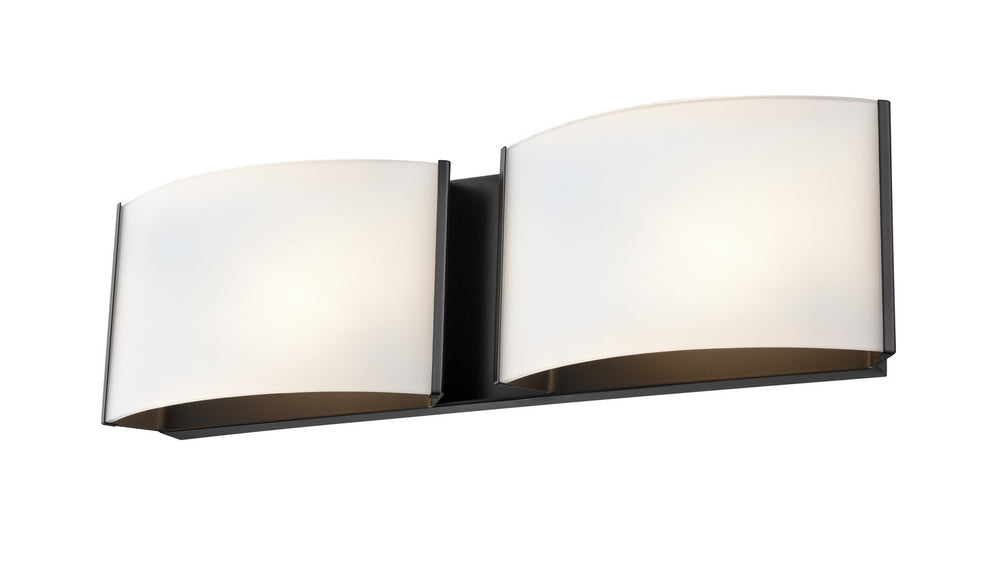 DVI Canada - Two Light Vanity - Candleguard - Ebony- Union Lighting Luminaires Decor