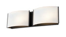DVI Canada - Two Light Vanity - Candleguard - Ebony- Union Lighting Luminaires Decor