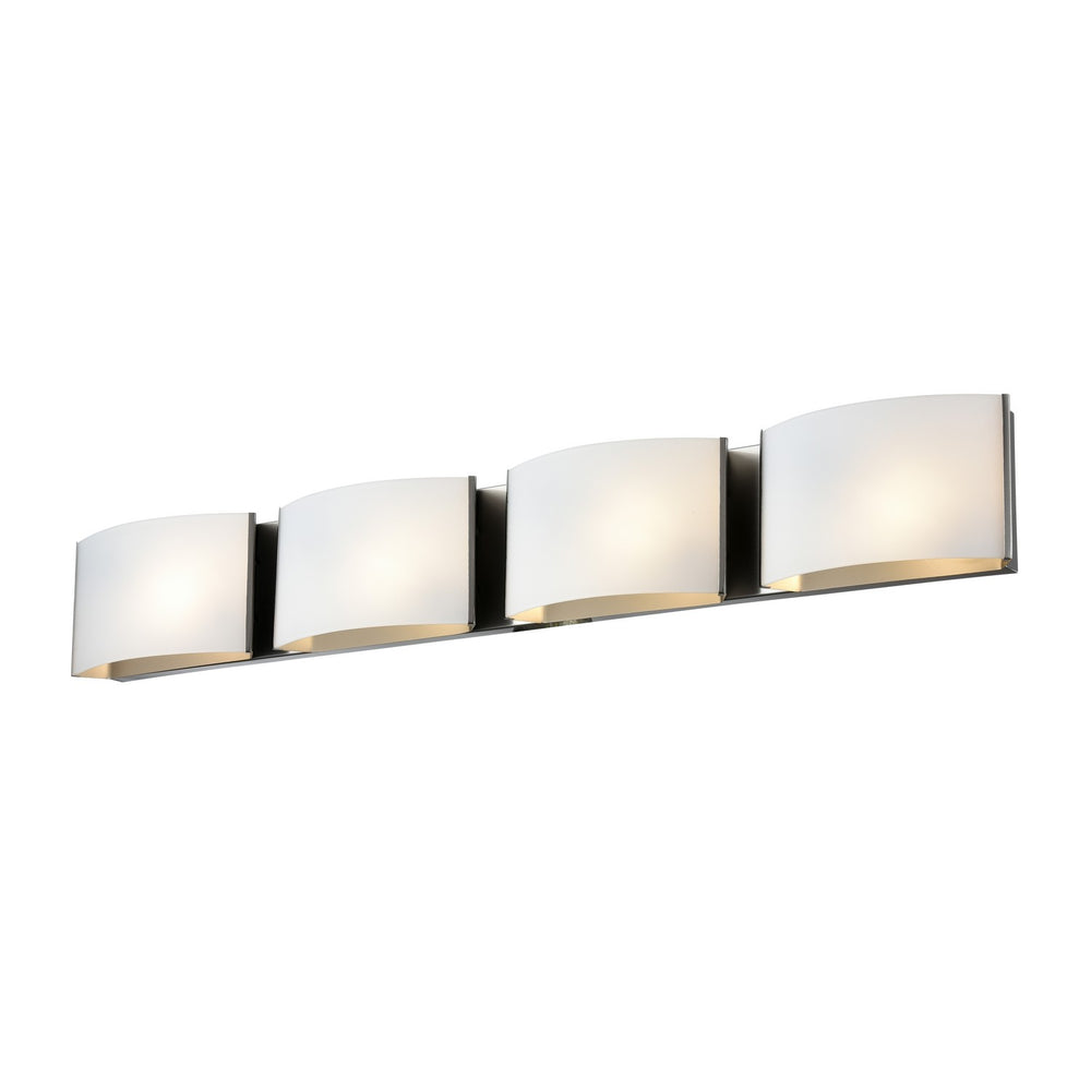 DVI Canada - Four Light Vanity - Candleguard - Satin Nickel- Union Lighting Luminaires Decor