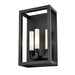 DVI Canada - Three Light Wall Sconce - Ajax - Black- Union Lighting Luminaires Decor