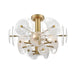 DVI Canada - Four Light Semi-Flush Mount - Carousel - Brass- Union Lighting Luminaires Decor