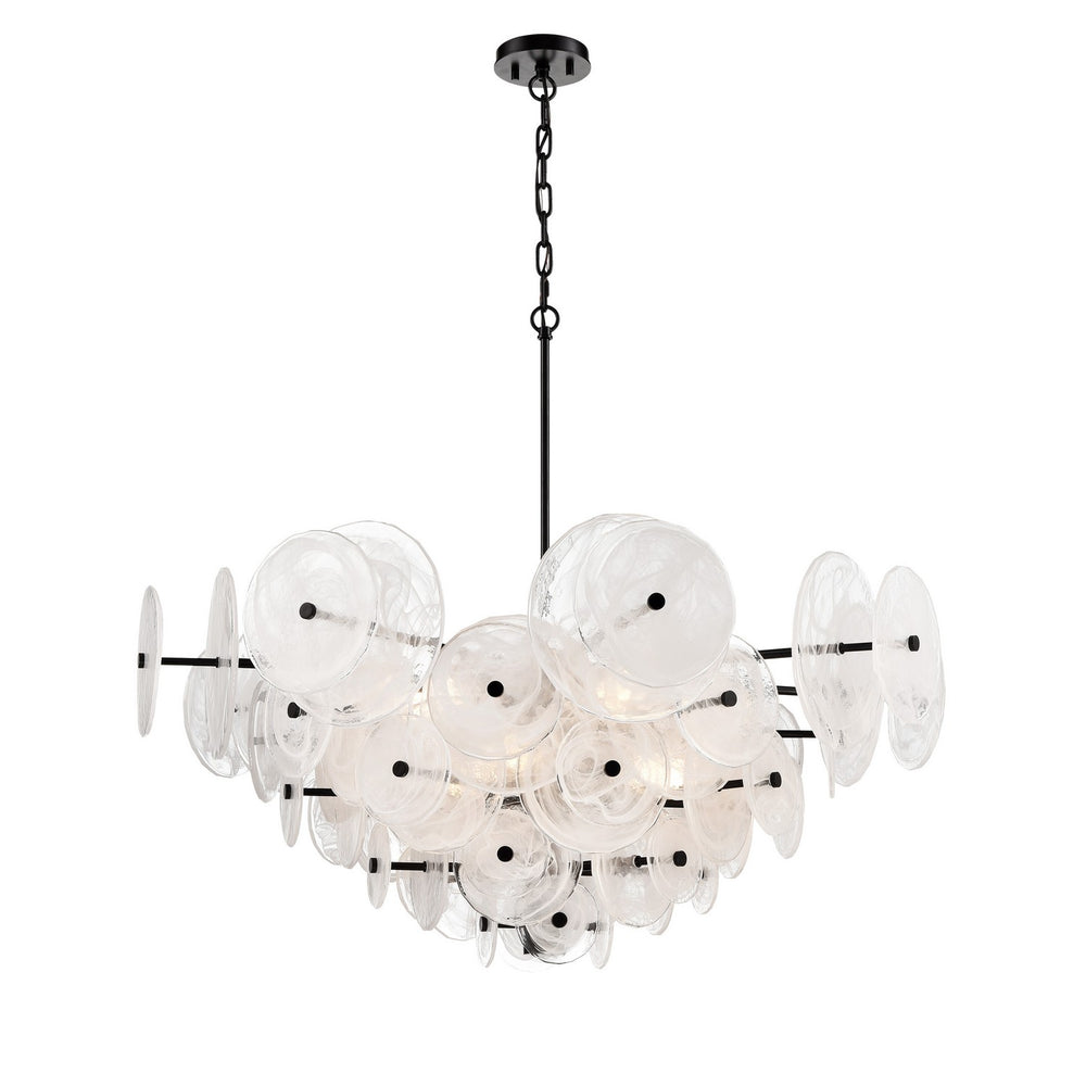 DVI Canada - Six Light Pendant - Carousel - Ebony- Union Lighting Luminaires Decor