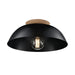 DVI Canada - One Light Dual Mount - Bergen - Ebony/Natural Wood- Union Lighting Luminaires Decor
