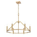 DVI Canada - Six Light Chandelier - Carisbrooke - Brass- Union Lighting Luminaires Decor