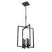 DVI Canada - Four Light Pendant - Carisbrooke - Ebony- Union Lighting Luminaires Decor