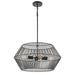 DVI Canada - Four Light Pendant - Ladysmith - Ebony- Union Lighting Luminaires Decor