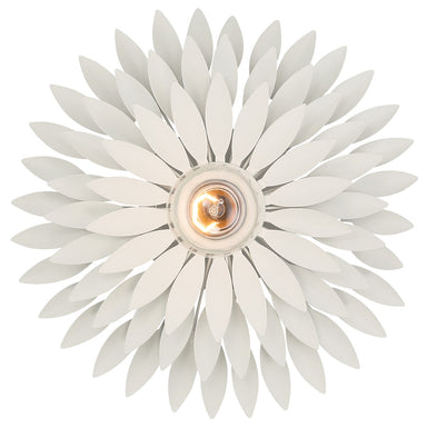 Crystorama - One Light Wall Sconce - Broche - Matte White- Union Lighting Luminaires Decor
