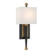 Crystorama - One Light Wall Sconce - Ardson - Matte Black + Vibrant Gold- Union Lighting Luminaires Decor