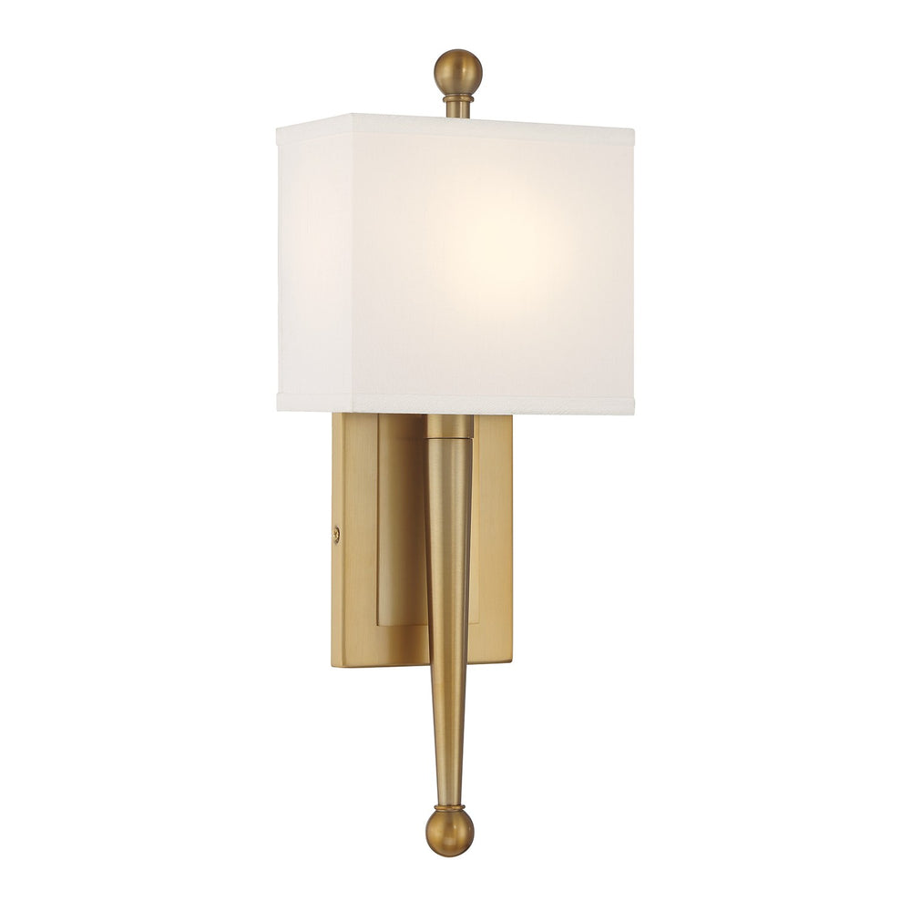 Crystorama - One Light Wall Sconce - Ardson - Vibrant Gold- Union Lighting Luminaires Decor