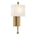 Crystorama - One Light Wall Sconce - Ardson - Vibrant Gold- Union Lighting Luminaires Decor
