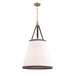 Crystorama - Six Light Pendant - Callahan - Luxe Gold- Union Lighting Luminaires Decor