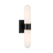 Crystorama - LED Wall Sconce - Capsule - Matte Black + Textured Gold- Union Lighting Luminaires Decor
