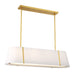 Crystorama - Four Light Linear Chandelier - Fulton - Antique Gold- Union Lighting Luminaires Decor