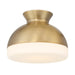 Crystorama - One Light Flush Mount - Gidget - Vibrant Gold- Union Lighting Luminaires Decor