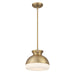 Crystorama - One Light Mini Pendant - Gidget - Vibrant Gold- Union Lighting Luminaires Decor