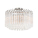 Crystorama - Five Light Semi Flush Mount - Lofton - Polished Nickel- Union Lighting Luminaires Decor