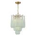 Crystorama - Four Light Pendant - Ollie - Aged Brass- Union Lighting Luminaires Decor
