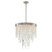 Crystorama - Five Light Chandelier - Winfield - Antique Silver- Union Lighting Luminaires Decor