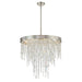Crystorama - Six Light Chandelier - Winfield - Antique Silver- Union Lighting Luminaires Decor