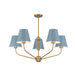 Crystorama - Five Light Chandelier - Xavier - Vibrant Gold- Union Lighting Luminaires Decor