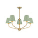 Crystorama - Five Light Chandelier - Xavier - Vibrant Gold- Union Lighting Luminaires Decor