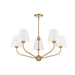 Crystorama - Five Light Chandelier - Xavier - Vibrant Gold- Union Lighting Luminaires Decor