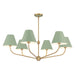 Crystorama - Six Light Chandelier - Xavier - Vibrant Gold- Union Lighting Luminaires Decor