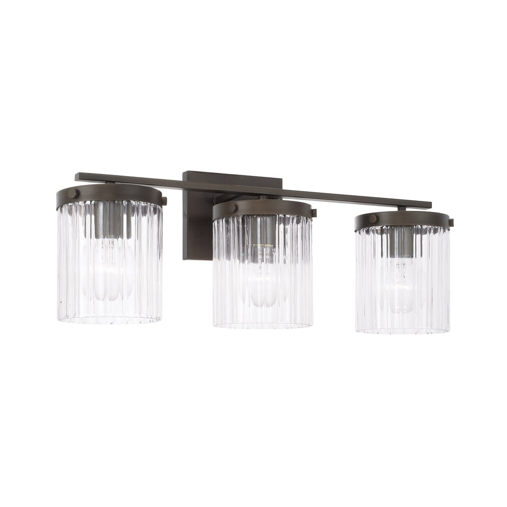 Capital Lighting - Three Light Vanity - Vaughn - Oil Rubbed Bronze- Union Lighting Luminaires Decor
