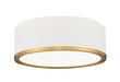 Z-Lite Canada - LED Flush Mount - Bradley - Matte White + Modern Gold- Union Lighting Luminaires Decor