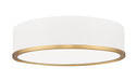 Z-Lite Canada - LED Flush Mount - Bradley - Matte White + Modern Gold- Union Lighting Luminaires Decor