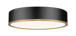 Z-Lite Canada - LED Flush Mount - Bradley - Matte Black + Modern Gold- Union Lighting Luminaires Decor