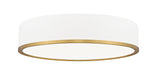 Z-Lite Canada - LED Flush Mount - Bradley - Matte White + Modern Gold- Union Lighting Luminaires Decor
