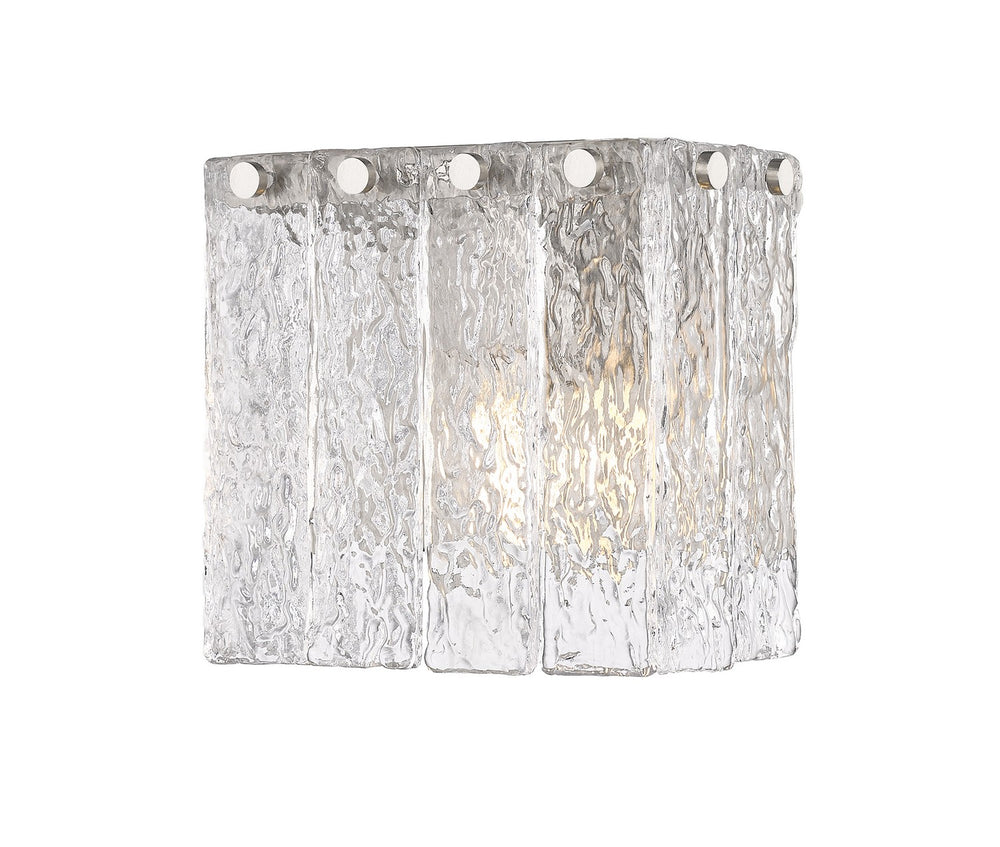 Z-Lite Canada - One Light Wall Sconce - Glacier - Brushed Nickel- Union Lighting Luminaires Decor
