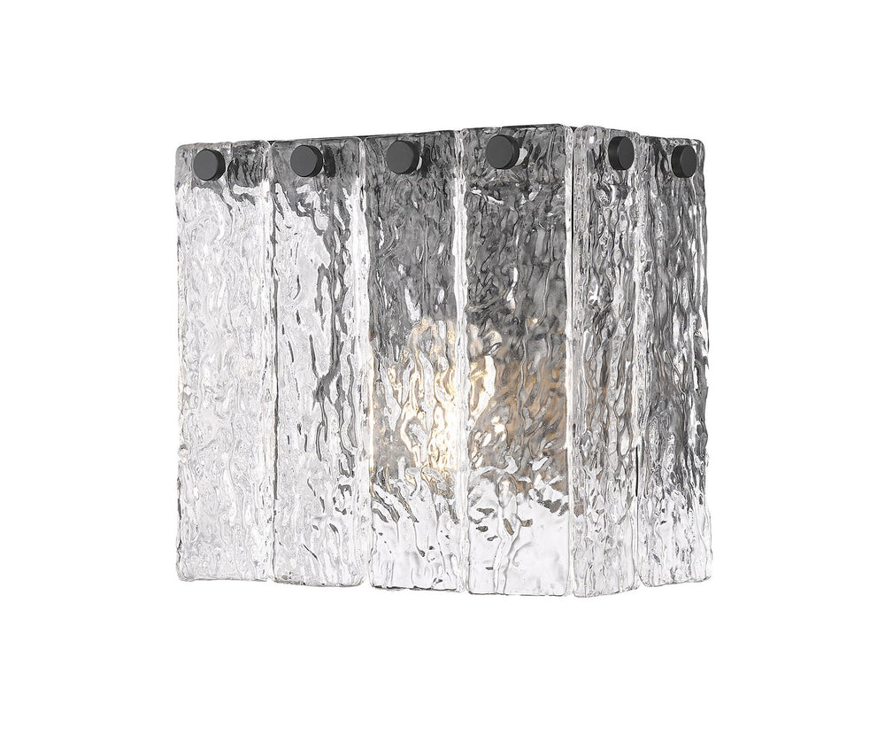 Z-Lite Canada - One Light Wall Sconce - Glacier - Matte Black- Union Lighting Luminaires Decor